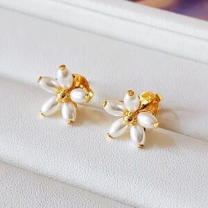 Kate Spade Fresh Squeeze Pearl Gold Earrings NEW in Box